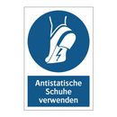Antistatische Schuhe verwenden