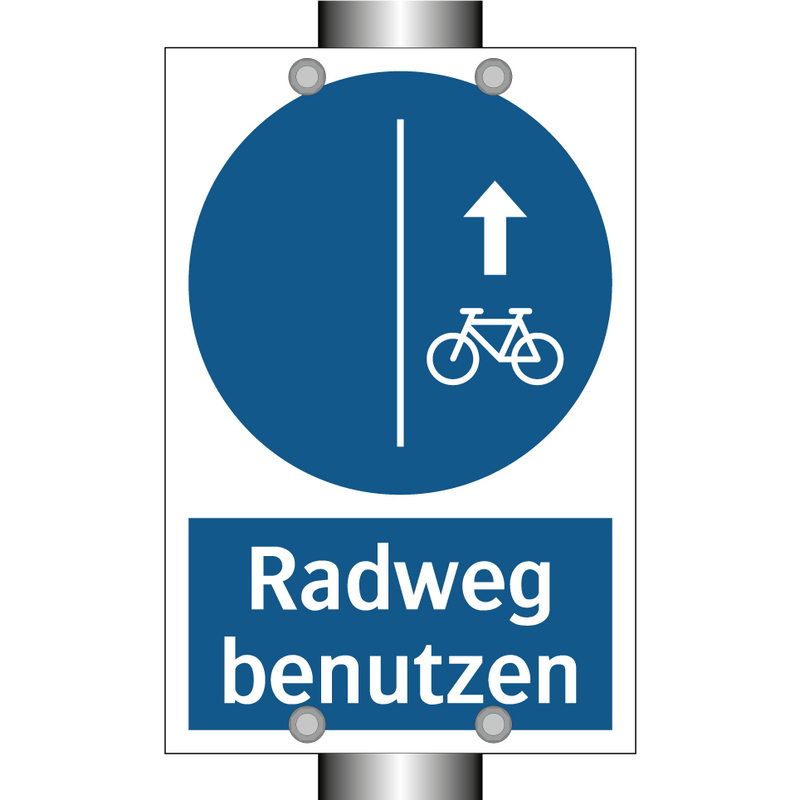 Radweg benutzen
