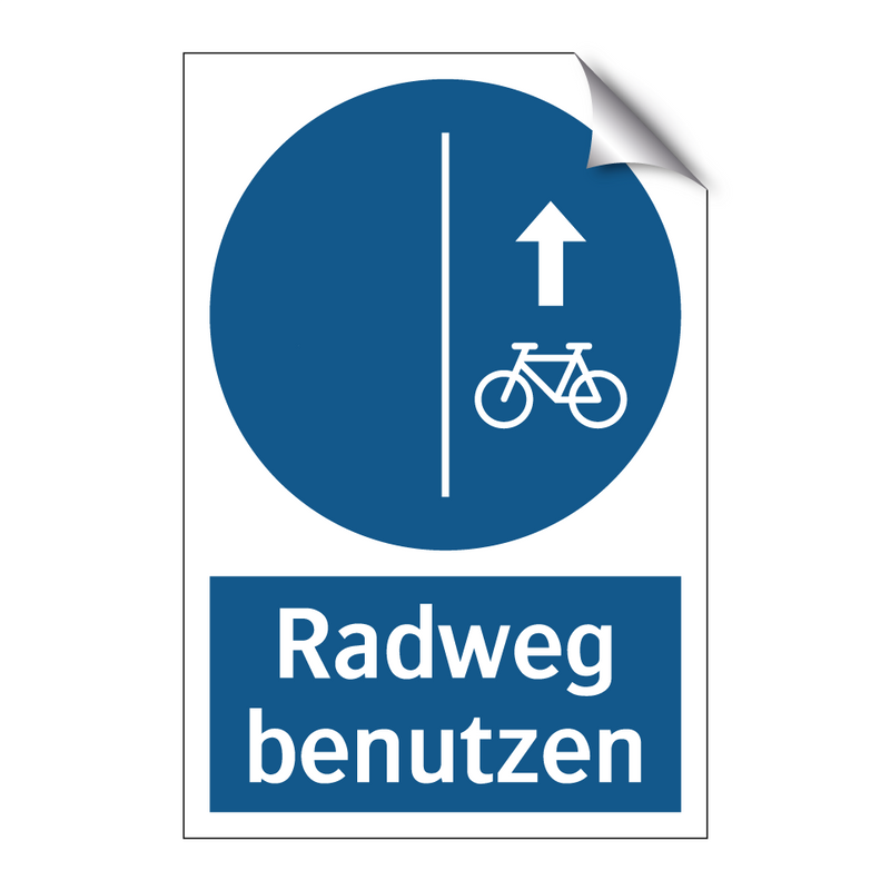 Radweg benutzen