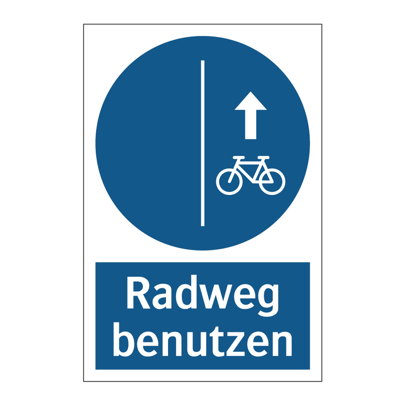 Radweg benutzen