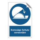 Kreissäge-Schutz verwenden