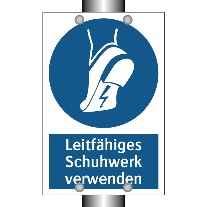 Leitfähiges Schuhwerk verwenden