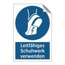 Leitfähiges Schuhwerk verwenden