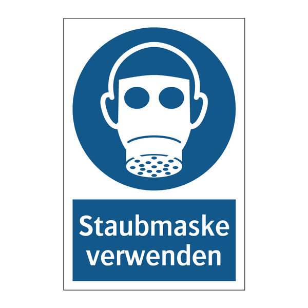 Staubmaske verwenden