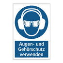 Augen- und Gehörschutz verwenden