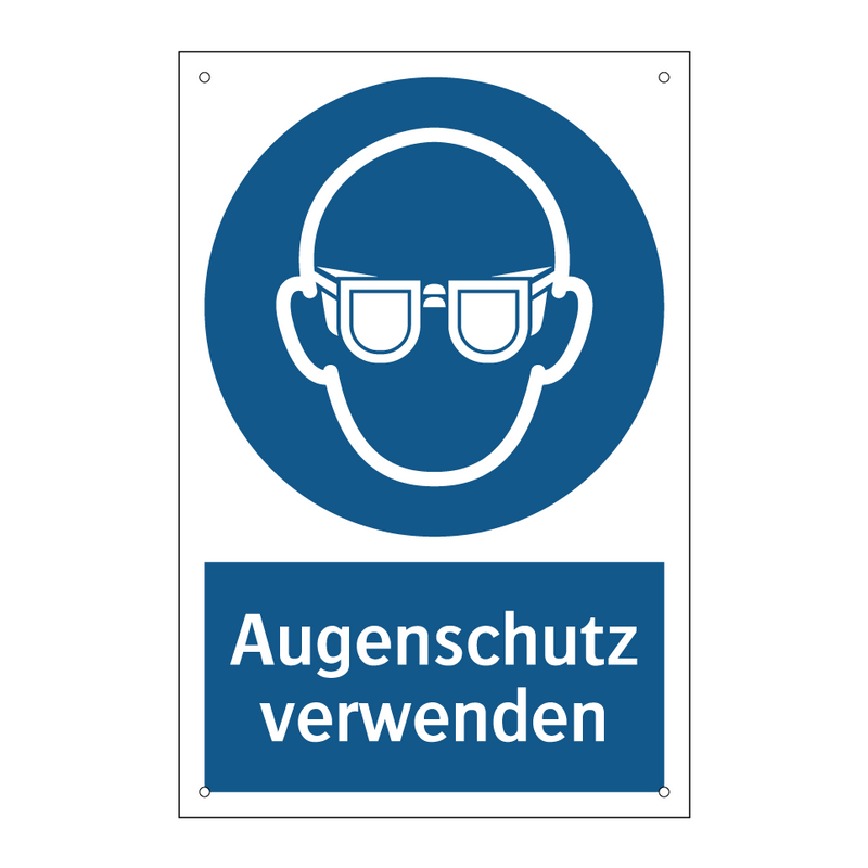 Augenschutz verwenden