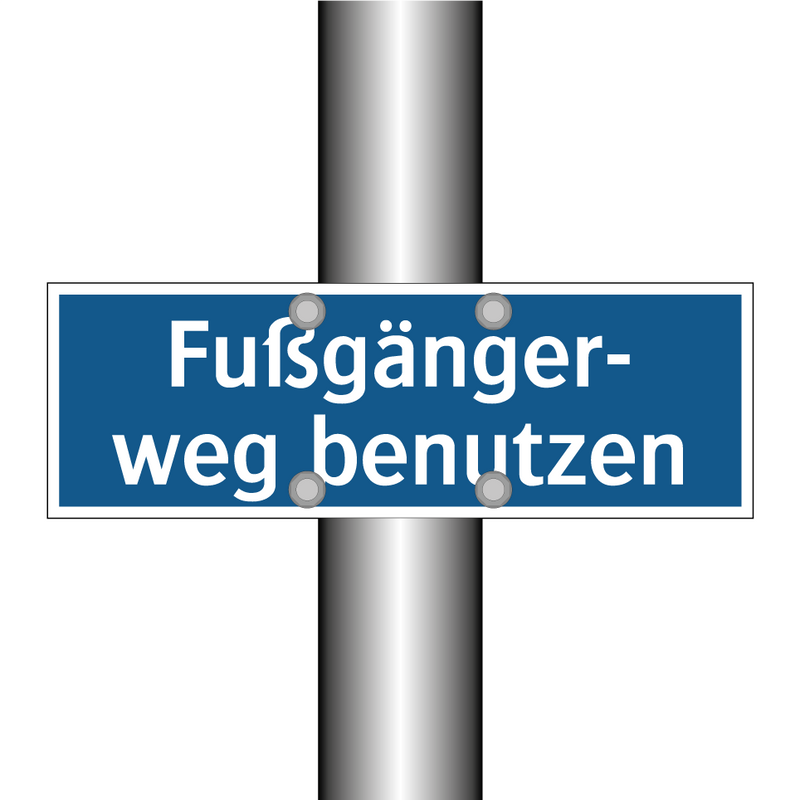 Fußgänger- weg benutzen