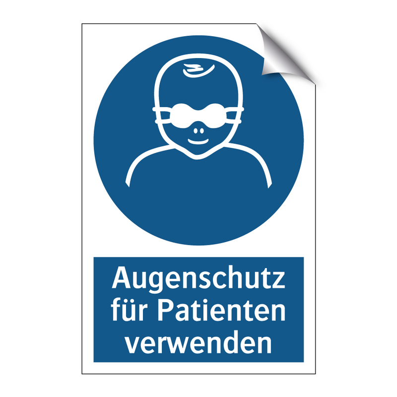 Augenschutz für Patienten verwenden