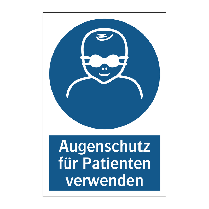Augenschutz für Patienten verwenden