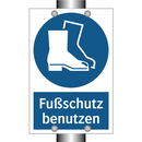 Fußschutz benutzen