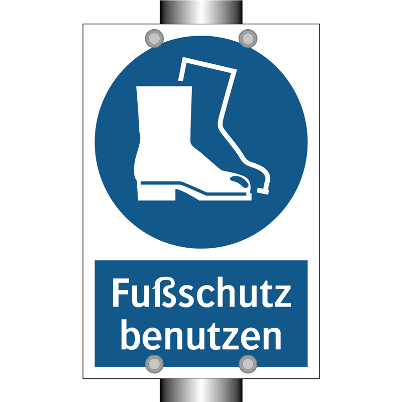 Fußschutz benutzen