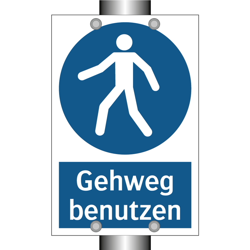 Gehweg benutzen