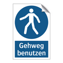Gehweg benutzen