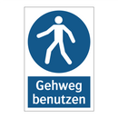Gehweg benutzen