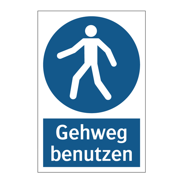 Gehweg benutzen