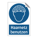 Haarnetz benutzen