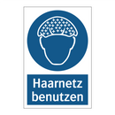 Haarnetz benutzen