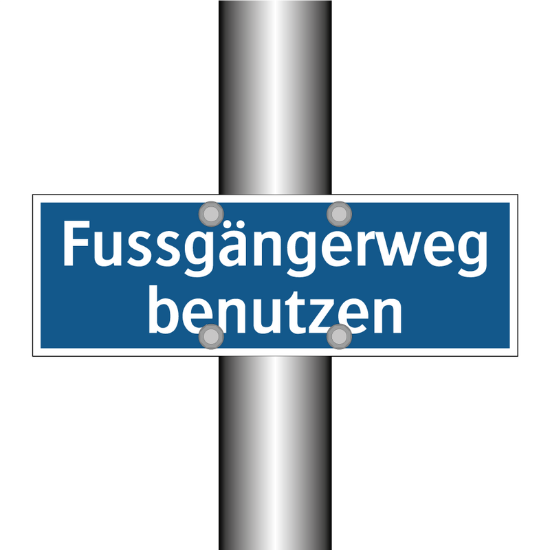 Fussgängerweg benutzen