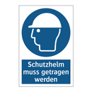 Schutzhelm muss getragen werden