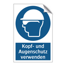 Kopf- und Augenschutz verwenden