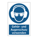 Gehör- und Augenschutz verwenden