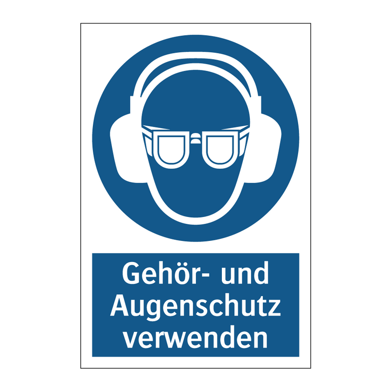 Gehör- und Augenschutz verwenden
