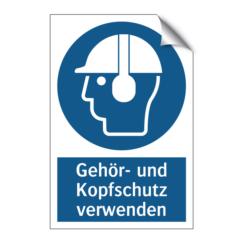 Gehör- und Kopfschutz verwenden