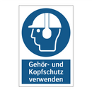 Gehör- und Kopfschutz verwenden