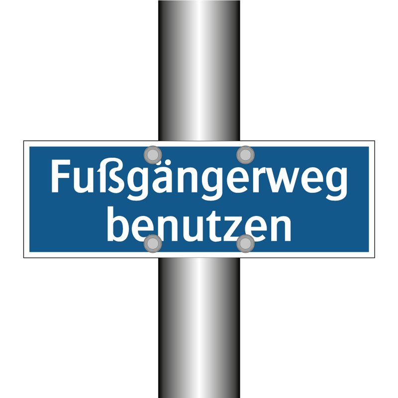 Fußgängerweg benutzen
