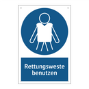 Rettungsweste benutzen