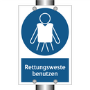 Rettungsweste benutzen