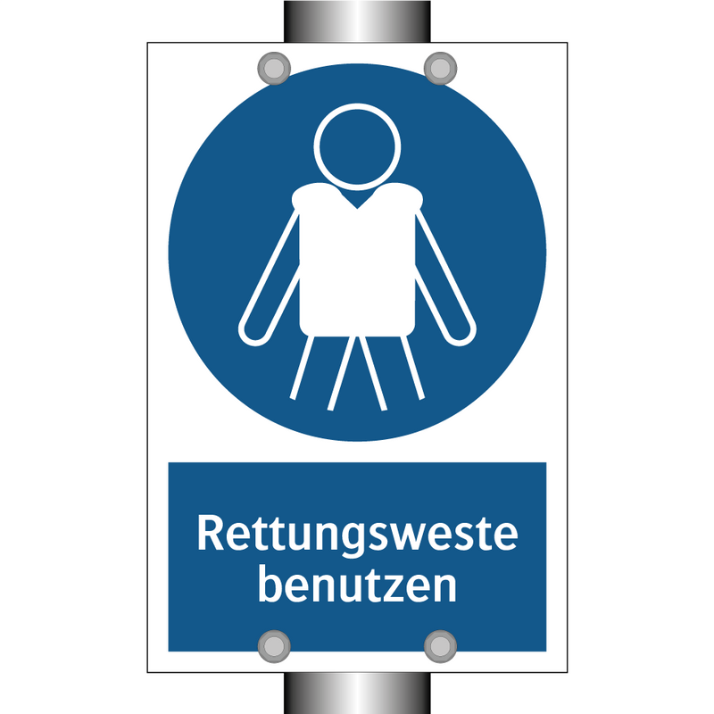 Rettungsweste benutzen