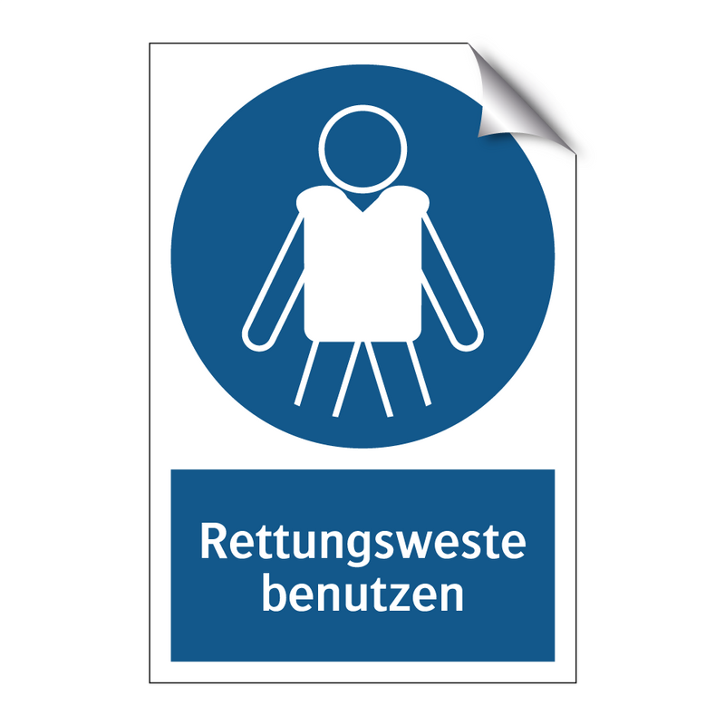 Rettungsweste benutzen