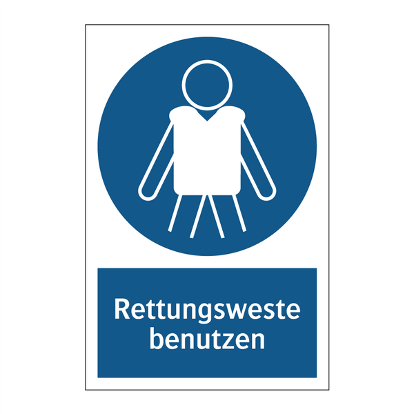 Rettungsweste benutzen