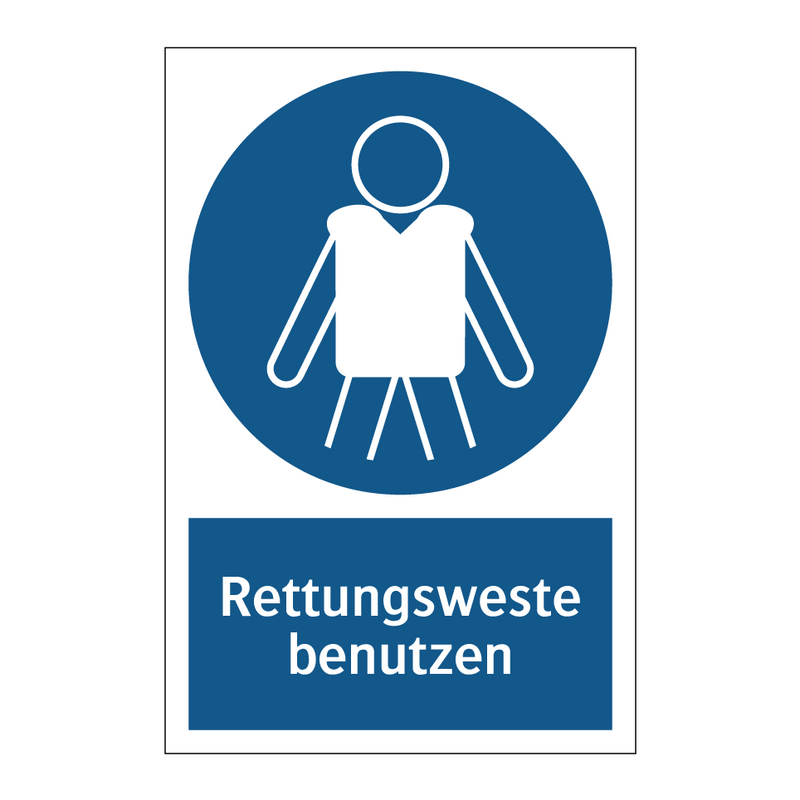 Rettungsweste benutzen