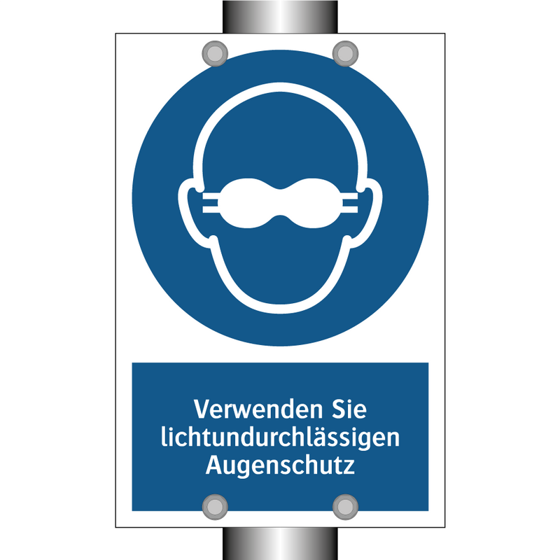 Verwenden Sie lichtundurchlässigen Augenschutz