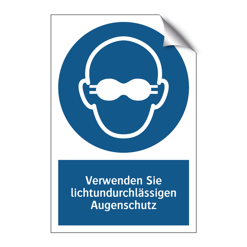 Verwenden Sie lichtundurchlässigen Augenschutz