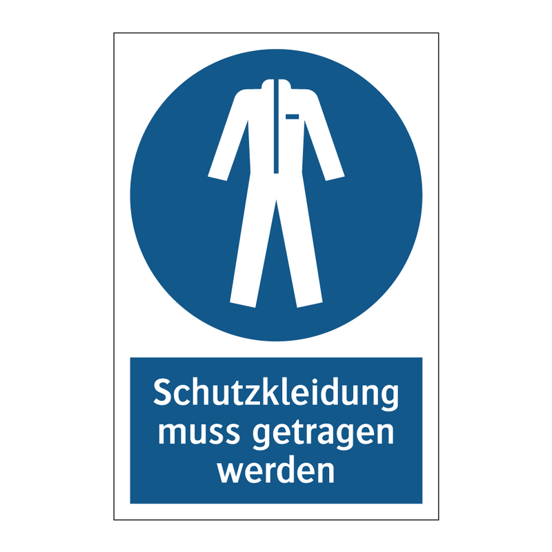 Schutzkleidung muss getragen werden