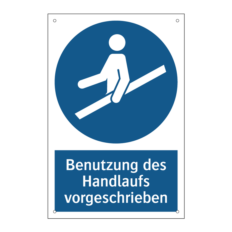 Benutzung des Handlaufs vorgeschrieben