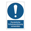 Persönliche Schutzausrüstung verwenden