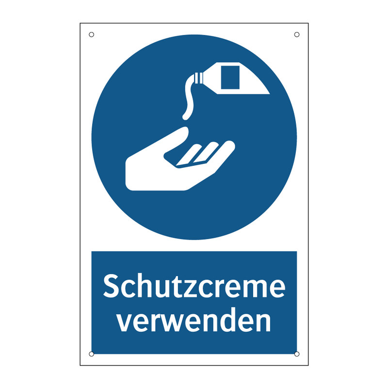 Schutzcreme verwenden