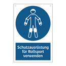 Schutzausrüstung für Rollsport verwenden