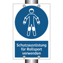 Schutzausrüstung für Rollsport verwenden
