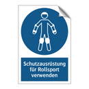 Schutzausrüstung für Rollsport verwenden