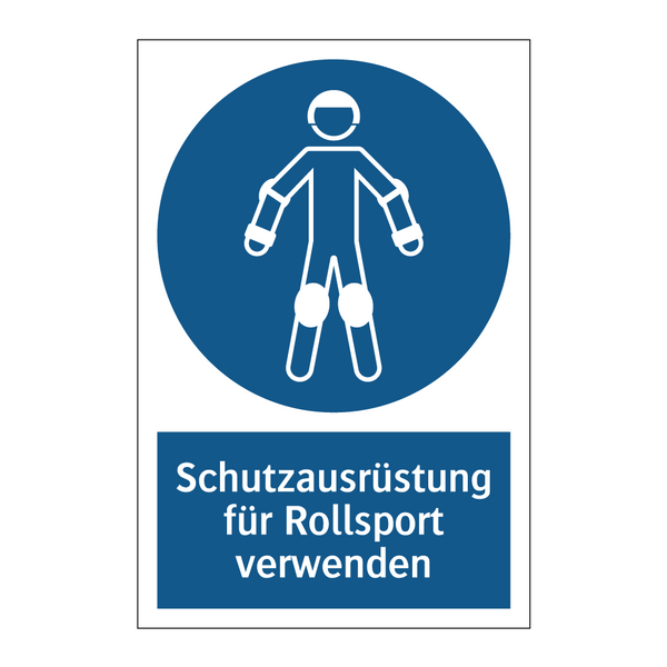 Schutzausrüstung für Rollsport verwenden