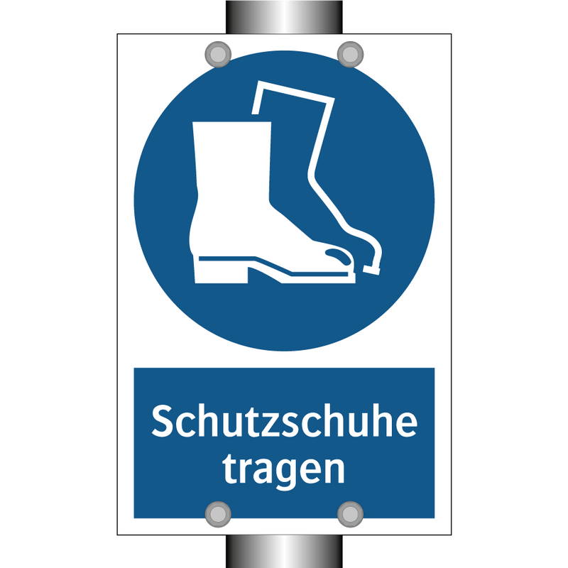 Schutzschuhe tragen