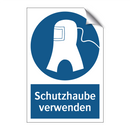 Schutzhaube verwenden