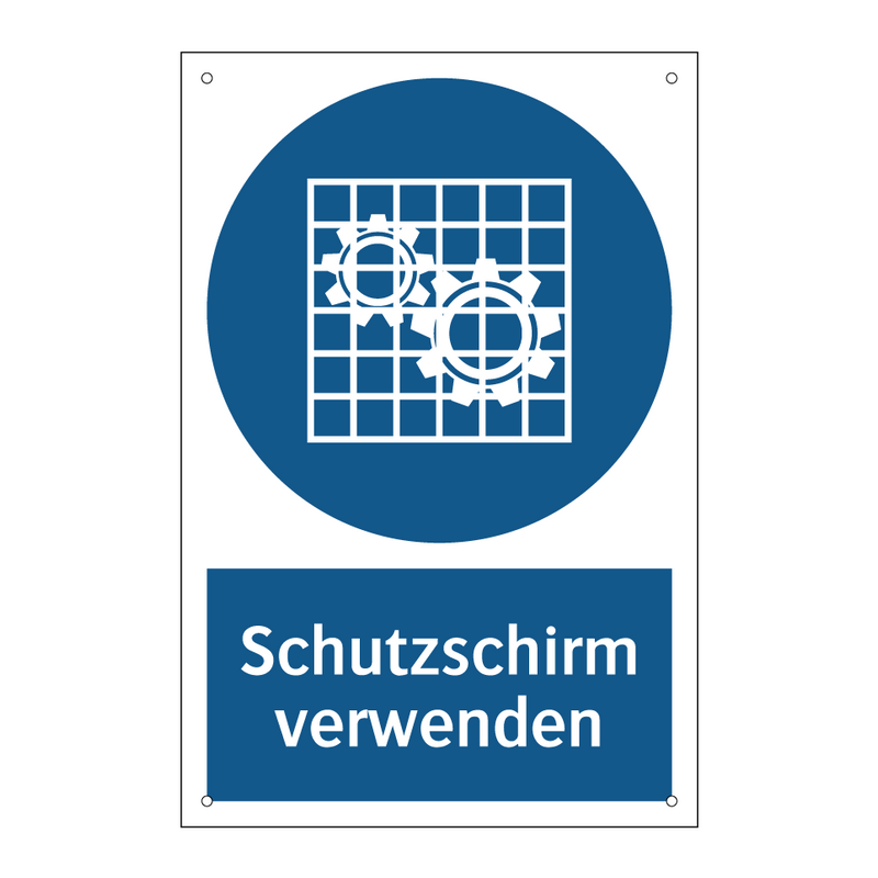 Schutzschirm verwenden
