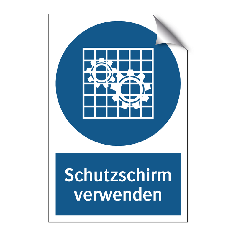 Schutzschirm verwenden
