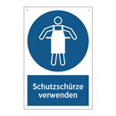 Schutzschürze verwenden